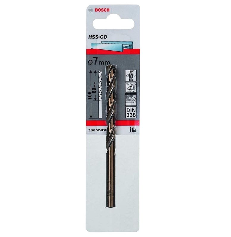 Bosch Metal Matkap Ucu HSS-Co DIN 338 (Altın) 7,0x109 mm (1 Adet) 