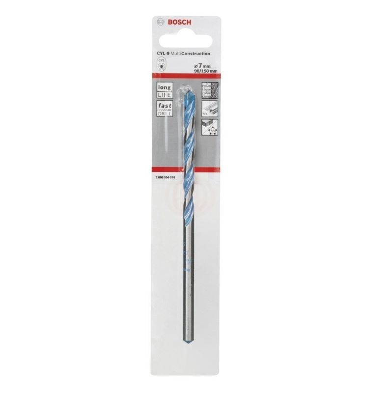 - Bosch Çok Amaçlı Matkap Ucu CYL-9 MultiConstruction 7,0x150 mm 