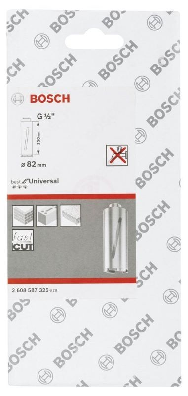 Bosch Elmas Kuru Karot Uç G1/2 İnç Best For Universal 82x150 mm 