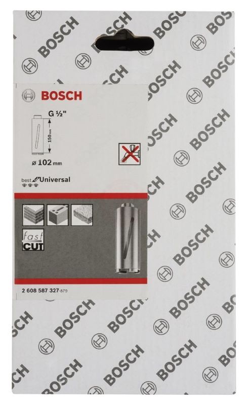 Bosch Elmas Kuru Karot Uç G1/2 İnç Best For Universal 102x150 mm 