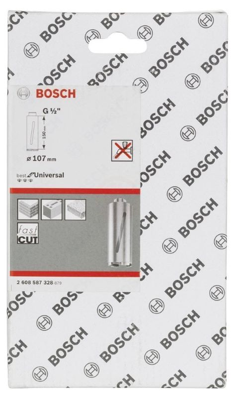 Bosch Elmas Kuru Karot Uç G1/2 İnç Best For Universal 107x150 mm 