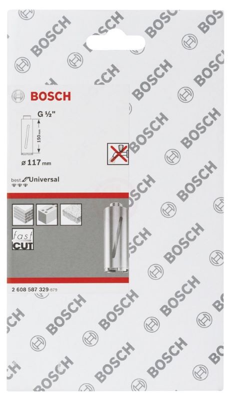 Bosch Elmas Kuru Karot Uç G1/2 İnç Best For Universal 117x150 mm 