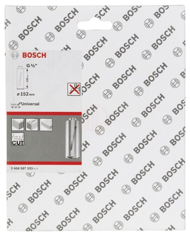 Bosch Elmas Kuru Karot Uç G1/2 İnç Best For Universal 152x150 mm 