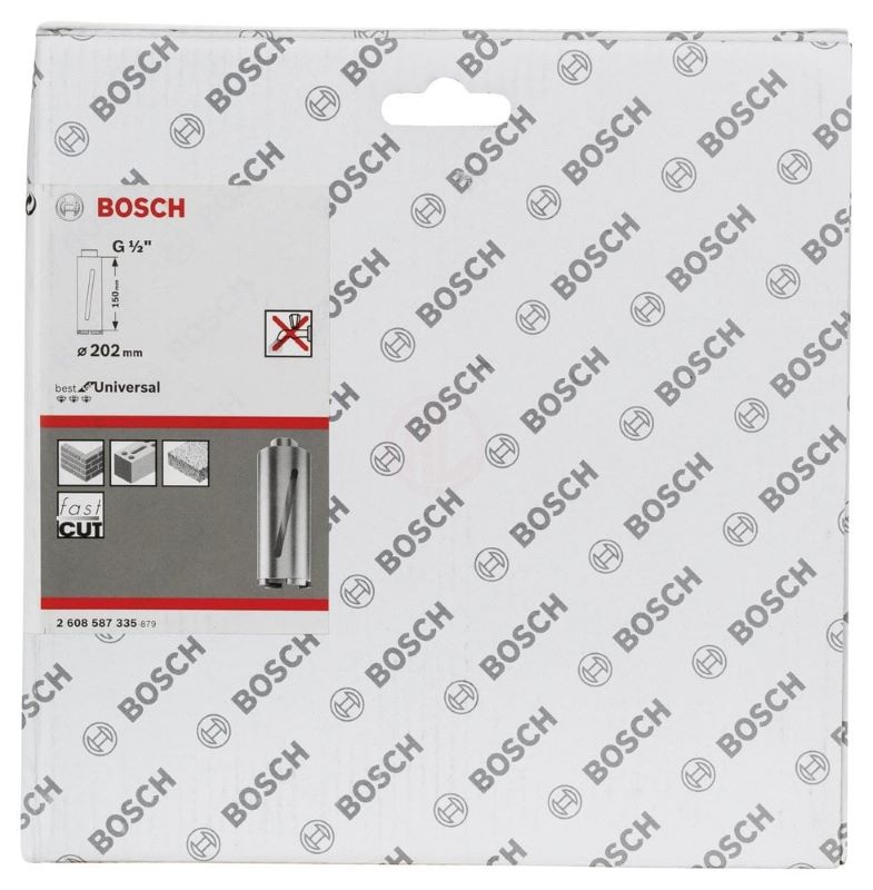 Bosch Elmas Kuru Karot Uç G1/2 İnç Best For Universal 202x150 mm 