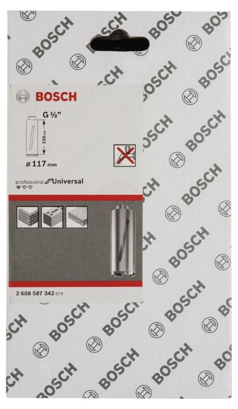 Bosch Elmas Kuru Karot Uç Standard For Uiversal G1/2 İnç 117x150 mm 