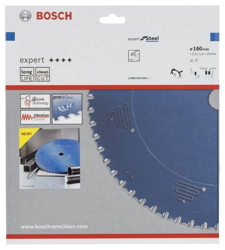 Bosch Daire Testere Bıçağı Expert For Steel 160x20 mm 30 Diş 