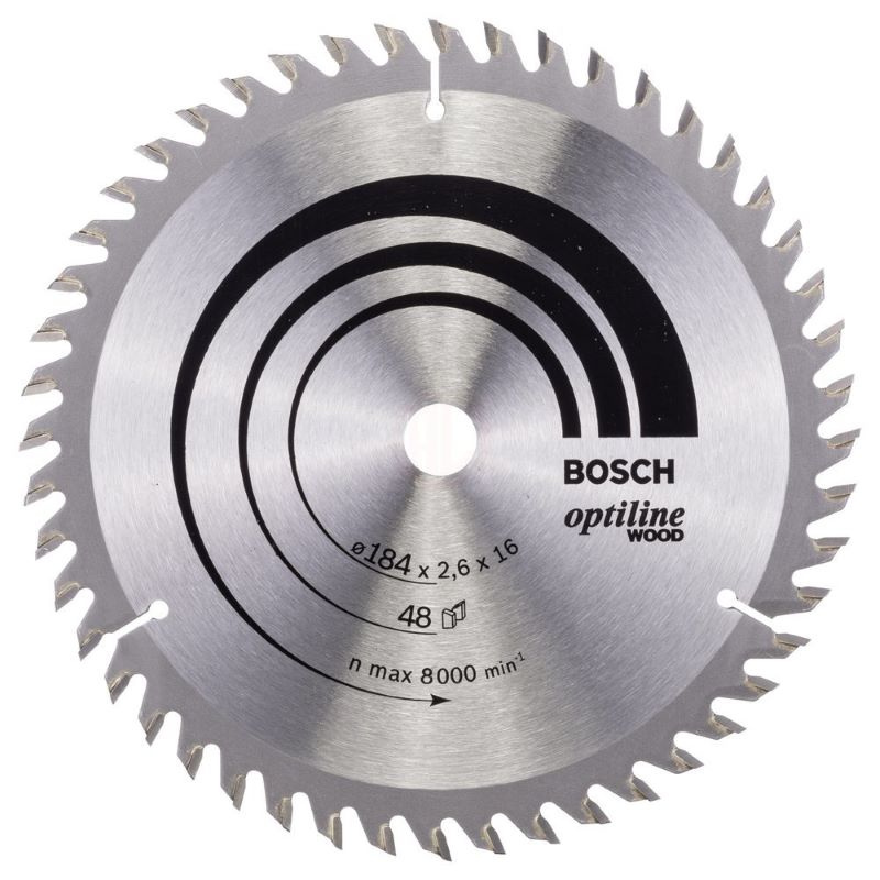 Bosch Daire Testere Bıçağı Optiline Wood 184x16 mm 48 Diş 