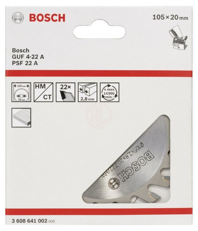 Bosch Kesici Bıçak 20x2,8 mm 22 Diş (GUF 4-22 A) 