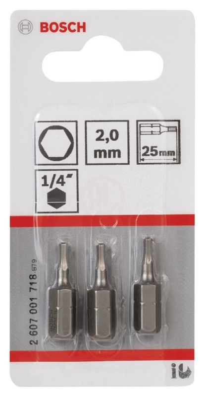 Bosch Vidalama Ucu Extra Hard HEX2x25 mm (3 Adet) 
