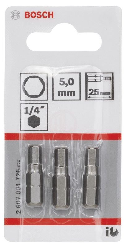 Bosch Vidalama Ucu Extra Hard HEX5x25 mm (3 Adet) 