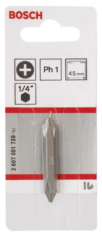 Bosch Vidalama Ucu Çift Taraflı Extra Hard PH1-PH1x45 mm (1 Adet) 