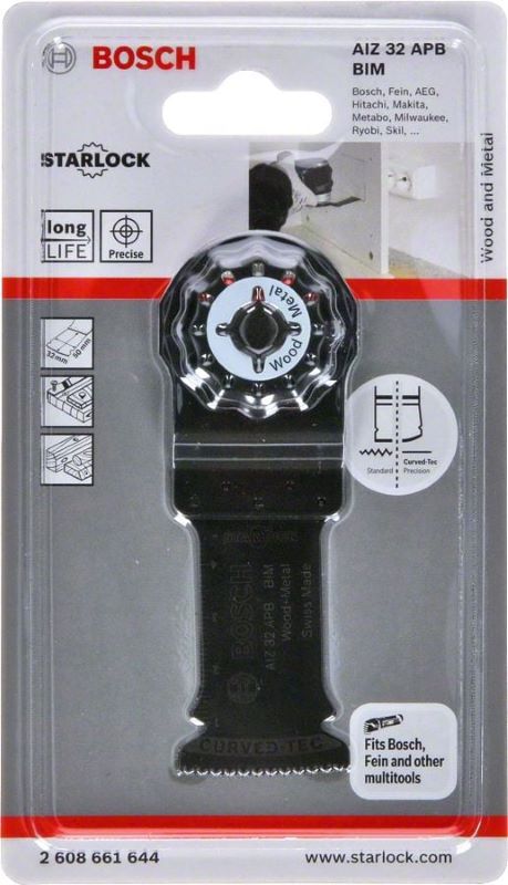 Bosch Starlock Testere Ucu Wood And Metal AIZ 32 APB 32 mm (1 Adet) 