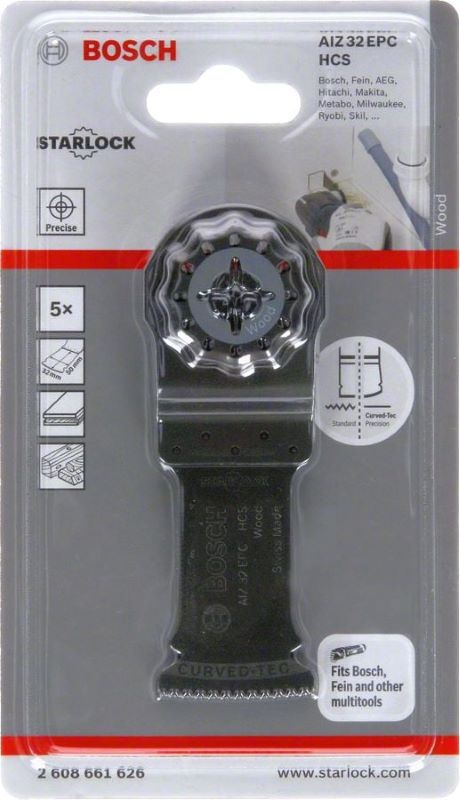 Bosch Starlock Testere Ucu Wood AIZ 32 EPC 32 mm (5 Adet) 