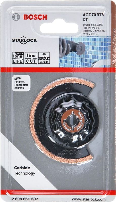 Bosch Starlock Testere Ucu GroutAbraSive ACZ 70 RT5 70 mm (1 Adet) 