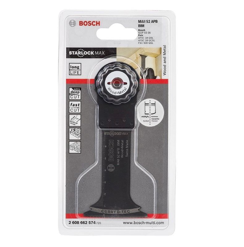 Bosch Starlock Max Testere Ucu Wood And Metal MAII 52 APB 52 mm (1 Adet) 