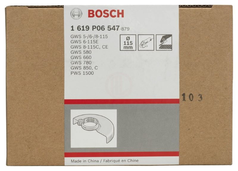 Bosch Taşlama Makinesi İçin Koruma Siperi Kapaksız Vidalı 115 mm 