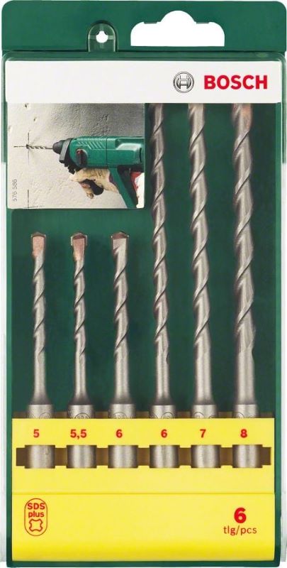 Bosch SDS Plus Kırıcı Delici Uç Set Ø5-8 mm(6 Parça) 