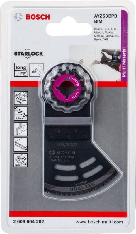 Bosch Starlock Testere Ucu MultiMaterial AYZ 53 BPB 53 mm (1 Adet) 