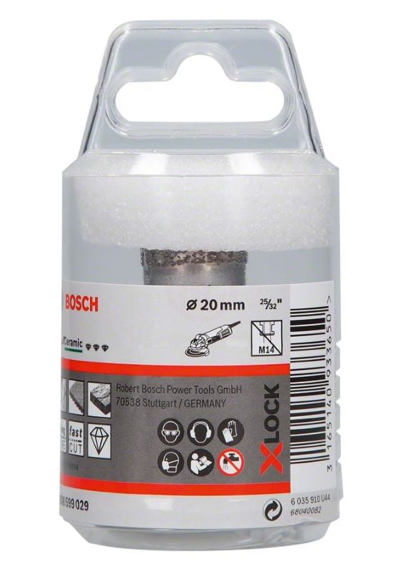Bosch X-Lock Kuru Elmas Delici Uç DrySpeed Best For Ceramic 20 mm 