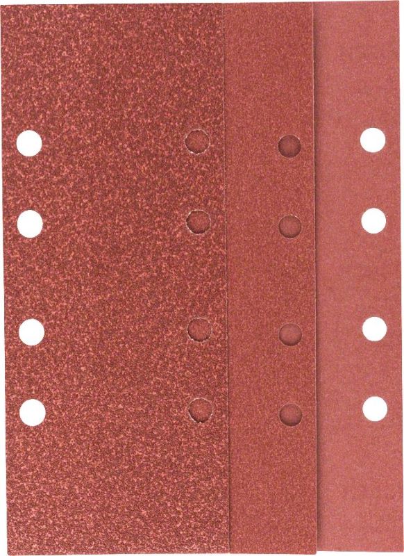 Bosch Titreşimli Zımpara Kağıdı 8 Delik 93x230 mm Set (10 Parça) 