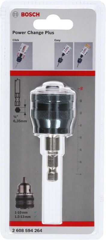 Bosch Power Change Plus Hızlı Değiştirme Adaptörü Ø8,7 mm 70 mm 