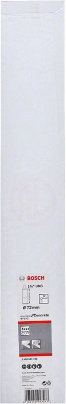 Bosch Elmas Sulu Karot Uç Standard For Concrete 1 1/4 İnç UNC 72 mm 