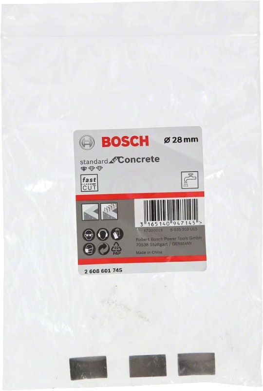 Bosch Elmas Karot Segmanı Standard For Concrete Ø28 mm (3 Adet) 