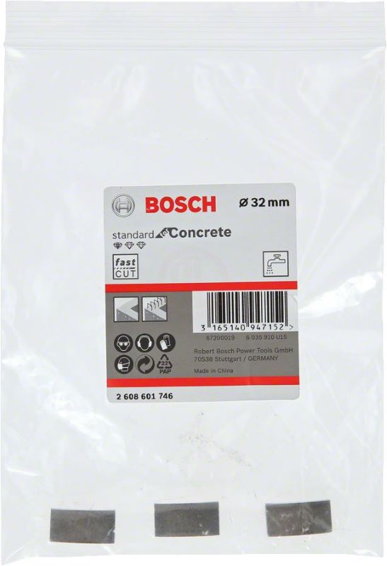 Bosch Elmas Karot Segmanı Standard For Concrete Ø32 mm (3 Adet) 