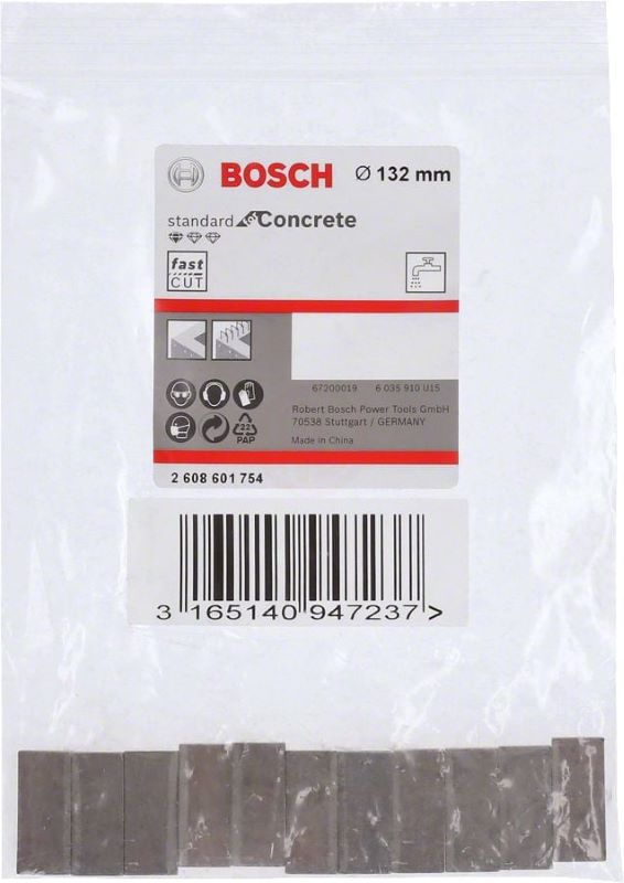 Bosch Elmas Karot Segmanı Standard For Concrete Ø132 mm (11 Adet) 
