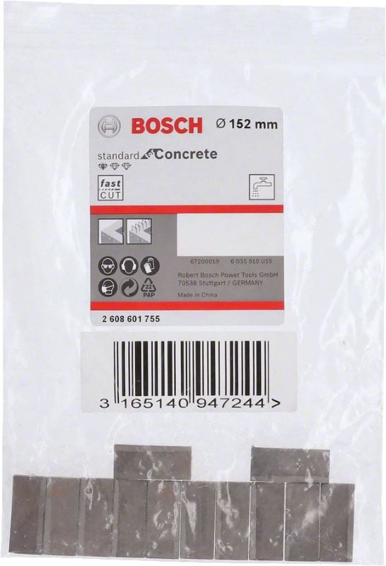 Bosch Elmas Karot Segmanı Standard For Concrete Ø152 mm (12 Adet) 