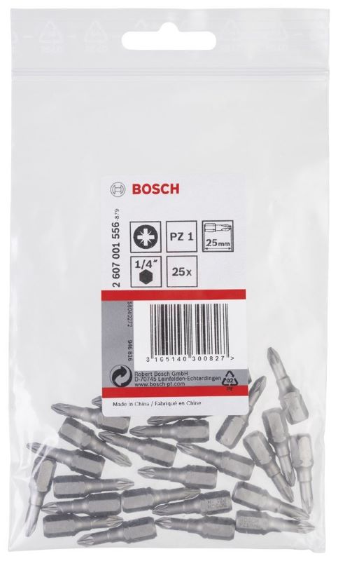 Bosch Vidalama Ucu Extra Hard PZ1x25 mm (25 Adet) 