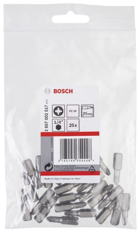 Bosch Vidalama Ucu Extra Hard PZ2Rx25 mm (25 Adet) 