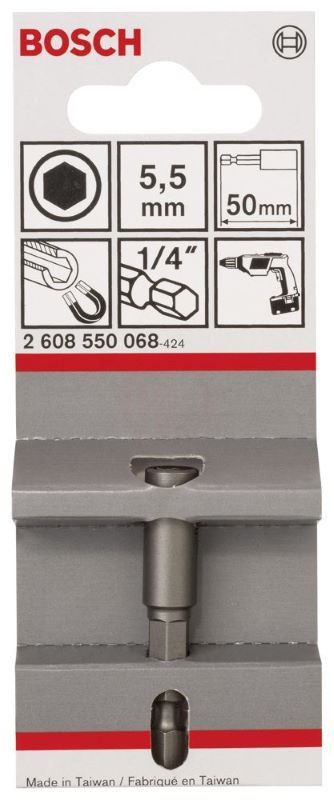 Bosch Lokma Anahtar Ucu Extra Hard HEX Şaft 50x5,5 mm (M3) 