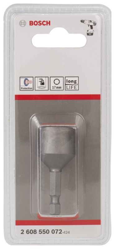 Bosch Lokma Anahtar Ucu Extra Hard HEX Şaft 50x17 mm (M10) 