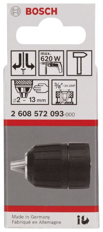 Bosch Anahtarsız Mandren 3/8 İnç - 24 UNF Ø1,5-13 mm V2 