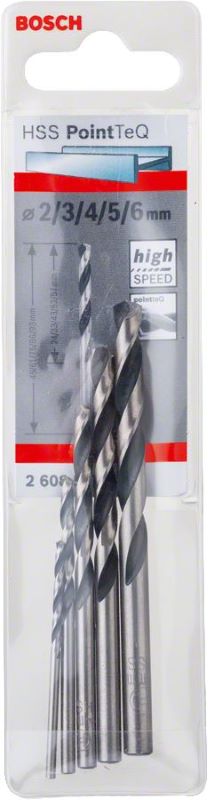 Bosch Metal Matkap Ucu HSS PointTeQ Set (5 Parça) 