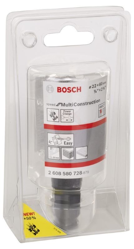 - Bosch Speed For MultiConstruction Delik Açma Testeresi 22 mm 
