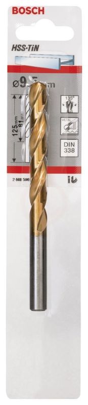 Bosch Metal Matkap Ucu HSS-TiN (DIN 338) Titanyum 9,5x125 mm (1 Adet) 
