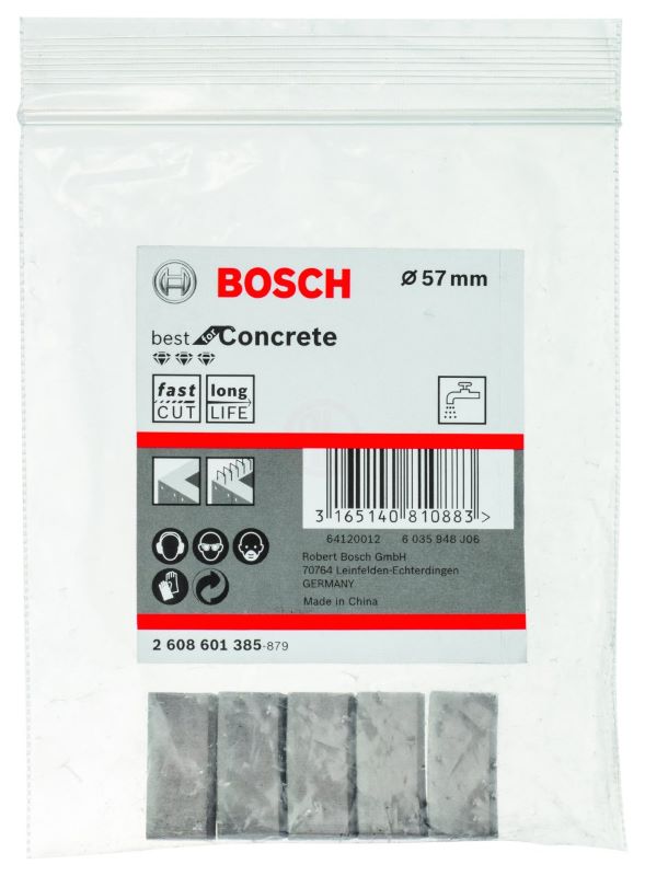 Bosch Elmas Karot Uçları İçin Segman Best For Concert Ø57 mm (5 Adet) 