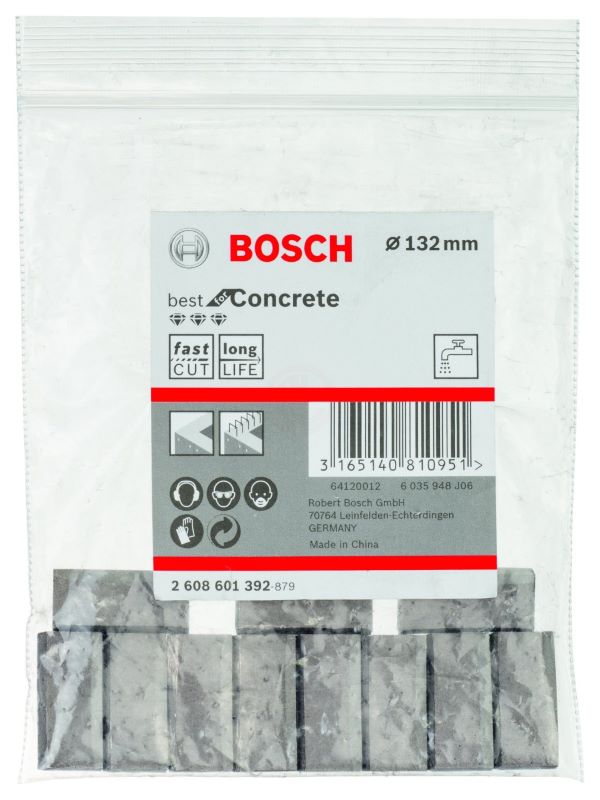 Bosch Elmas Karot Uçları İçin Segman Best For Concert Ø132 mm (11 Adet) 