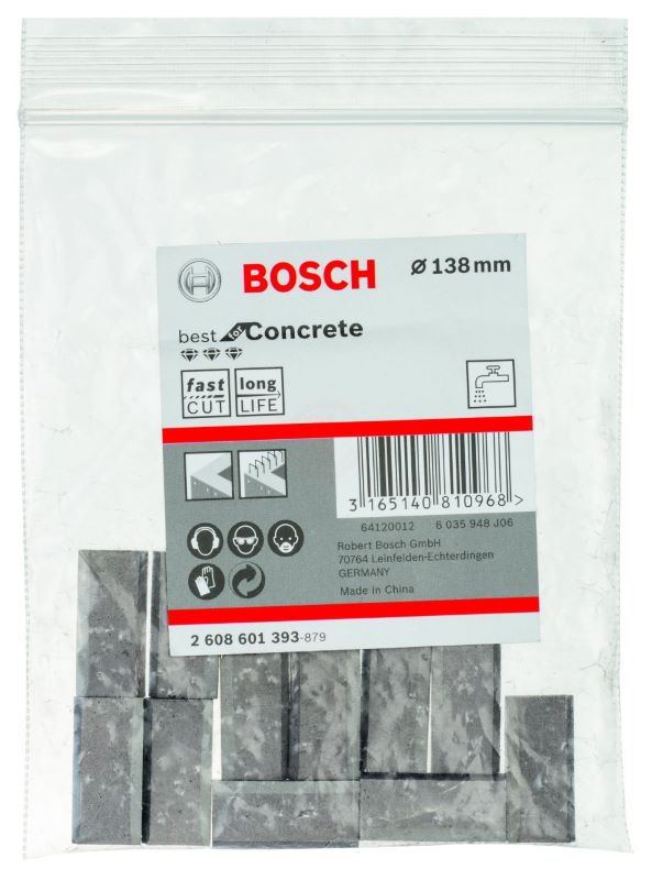 Bosch Elmas Karot Uçları İçin Segman Best For Concert Ø138 mm (11 Adet) 