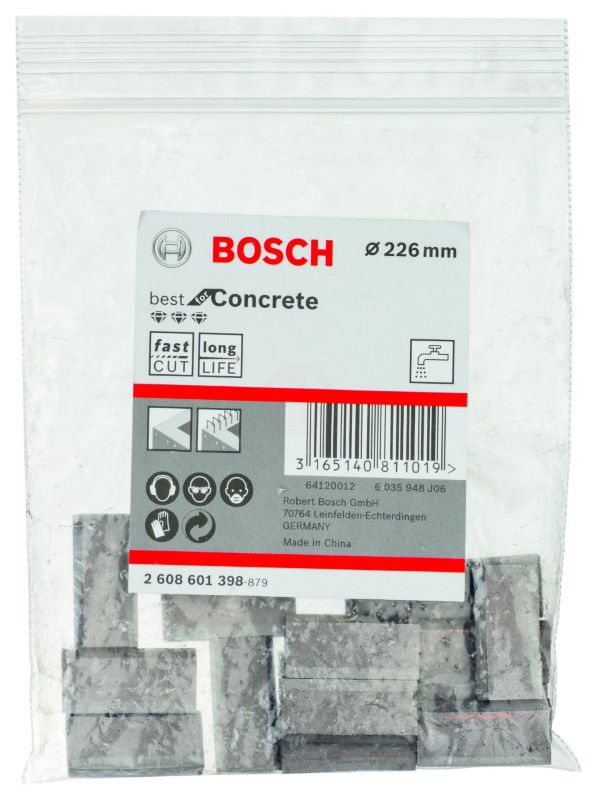Bosch Elmas Karot Uçları İçin Segman Best For Concert Ø226 mm (15 Adet) 