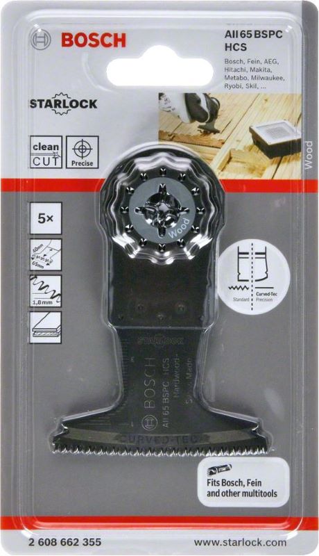 Bosch Starlock Testere Ucu Hard Wood AII 65 BSPC 65 mm (5 Adet) 