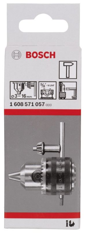 Bosch Anahtarlı Mandren 5/8 İnç - 16 UNF Ø3-16 mm V1 