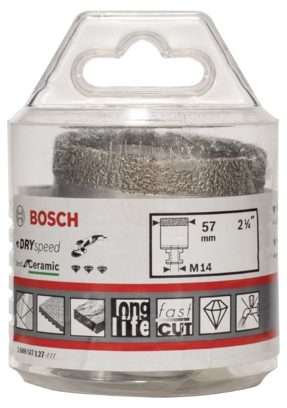 Bosch Kuru Elmas Delici Uç DrySpeed Best For Ceramic 57x35 mm 
