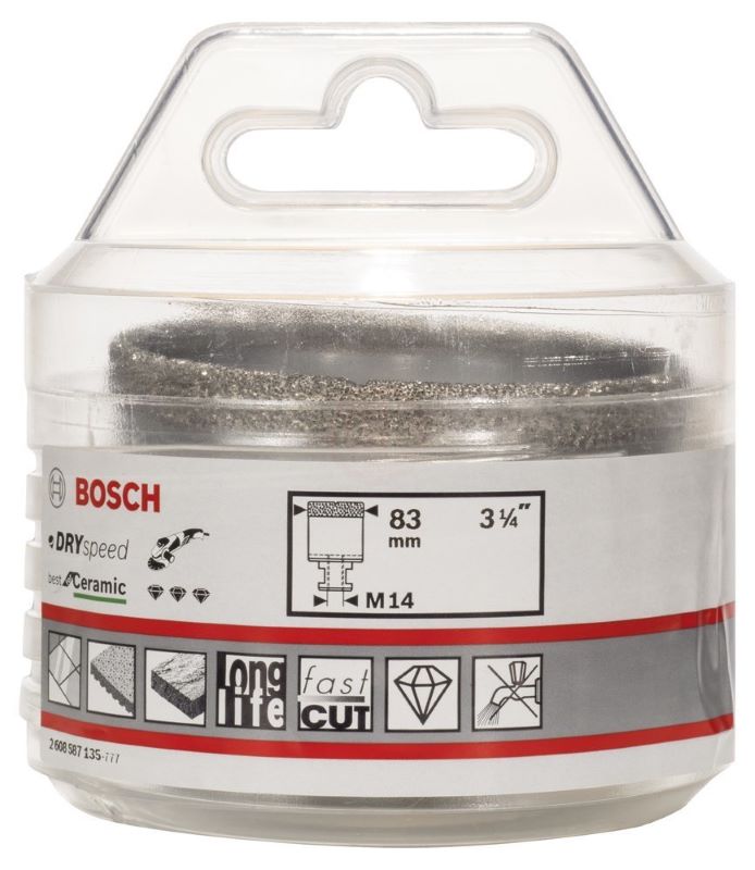 Bosch Kuru Elmas Delici Uç DrySpeed Best For Ceramic 83x35 mm 