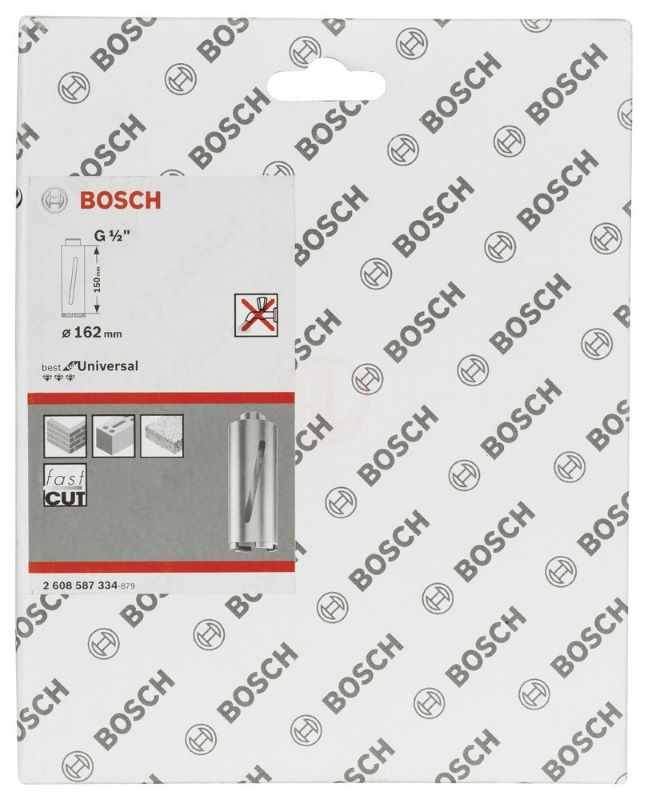 Bosch Elmas Kuru Karot Uç G1/2 İnç Best For Universal 162x150 mm 
