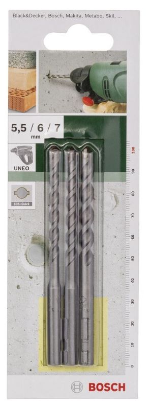 Bosch SDS-Quick Beton Matkap Ucu Set (3 Parça 5,5-6,7 mm) 