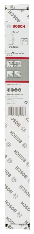 Bosch Elmas Sulu Karot Uç G1/2 İnç Best For Concrete 12 mm 