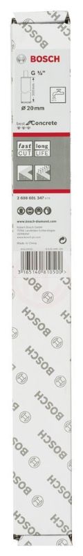 Bosch Elmas Sulu Karot Uç G1/2 İnç Best For Concrete 20 mm 